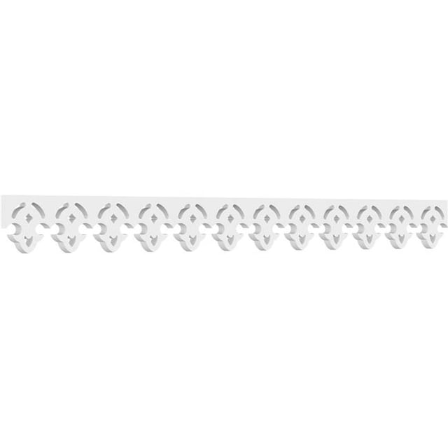 Ekena Millwork RUNP04X0625X48MAD 4 x 48 in. Pitch 0.62 in. Madison Architectural Grade PVC Running Trim