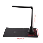 Document Camera Scanner, 5MP A4 Scanner Support Multi-Language OCR Function File Barcode Scanning Video Recorder LED Light ,High-Speed Capture