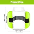 thumbnail image 2 of Wweixi Lot de 4/lot Supports d'Insignes de Bras Robustes et Durables pour Carte d'Identité Ajustables Grand Application PVC Vert fluorescent 1 Ensemble, 2 of 6