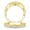 Yellow Gold, variant on 3.5mm Eternity Wedding Band for Women Stackable Sterling Silver Ring Yellow Gold Plated Size 6
