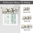 thumbnail image 6 of Hummingbird Valance Rod Pocket Window Curtain for Kitchen Spring Botanical Floral Green Leaves Bird Privacy Window Valances for Living Room Kitchen 54 by 18 in, 1 Panel, 6 of 6
