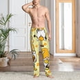 thumbnail image 5 of Vsdgher Garden Honeybee Gnomes Print Mens Pajama Pants Sleep & Lounge Pants, PJ Bottoms With elastic waistb and Pockets, 5 of 5