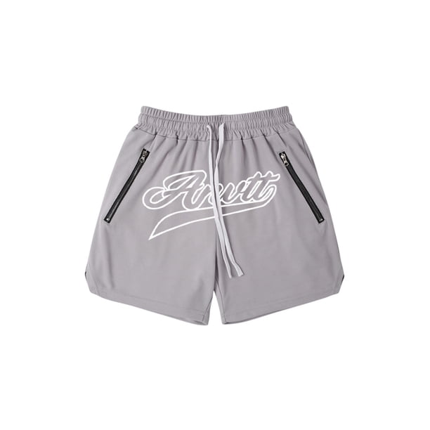 Sunloudy Pantalones deportivos para hombre, pantalones cortos de malla con cordón y bolsillos para adultos Sunloudy moda