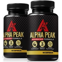 (2 Pack) Alpha Peak Pills – Official AlphaPeak All-Natural Vitamin for Physical Health & Overall Well-Being, Premium Capsules for Energy, Vitality & Wellness Support, Reviews (120 Capsules)