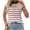 Red, variant on ABATAB Womens Short Sleeve Sweater Spring Summer Crewneck Striped Pullover Casual Fashion Cap Sleeve Knit Vest Tops Clothes