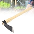 thumbnail image 2 of Xirurus 6.69" Wooden Handle Hoe – Double Safety Fastener, Ergonomic Grip, Lightweight, Ideal for Weeding & Digging, 2 of 16