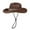 Coffee, variant on Beach Sun Straw Hats for Women, UPF 50+ Wide Brim Summer Straw Hat Packable Roll up Cap