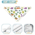 thumbnail image 6 of Dog Bandana 1 Pack,White Cactus Dino Eggs Dinosaurs Pattern Bandanas for Dogs,Cat Bandana,Small/ Large Dog Bandana 2 Size,Dog Bandanas, 6 of 6
