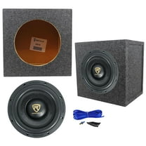 Rockville W10K9D2 10" 3200 Watt Car Audio Subwoofer   Sealed Sub Box Enclosure