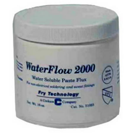 

Alpha Metals 2PK 2 OZ Jar Water Soluble Plumbing Flux Water Flow 2000 Bulk