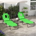 thumbnail image 2 of Outsunny 2 Pcs Chaise Longue d'Extérieur Réglable, Chaise Longue Pliante de Jardin, 2 of 10