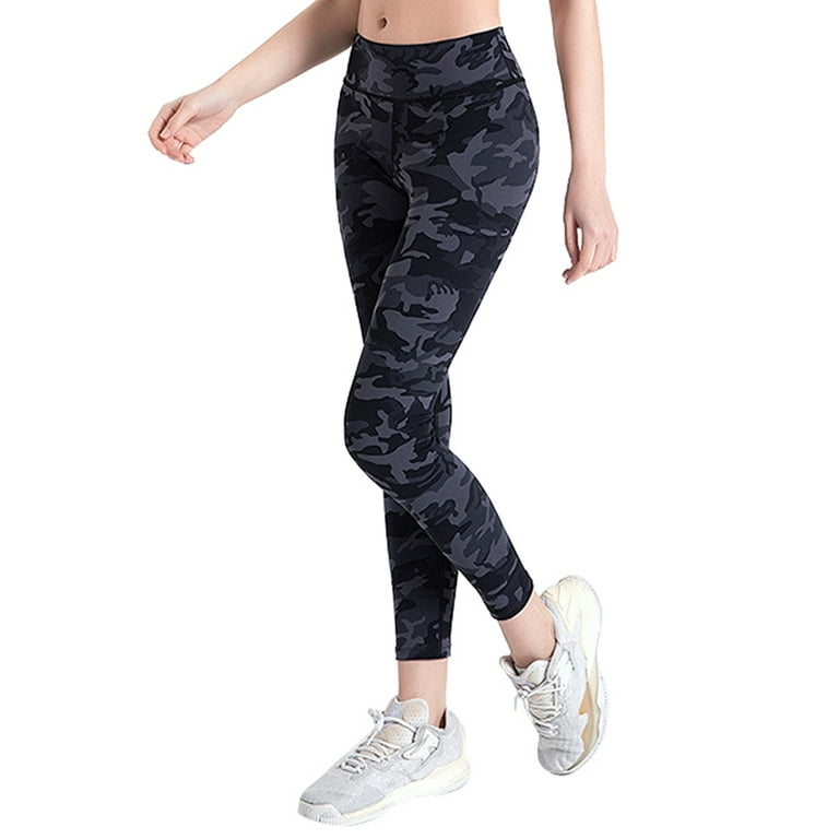 Women Camouflage High Waist Butt Lift Seamless Workout Leggings Yoga Pants  