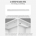 thumbnail image 4 of ZHUYZ LED Under Cabinet Lighting, Remote Control Motion Sensor Light Indoor, 3 Color Temperatures & Dimmable,Rechargeable Magnetic Under Counter Lights for Kitchen, Bedroom, Stairs Black, 4 of 8