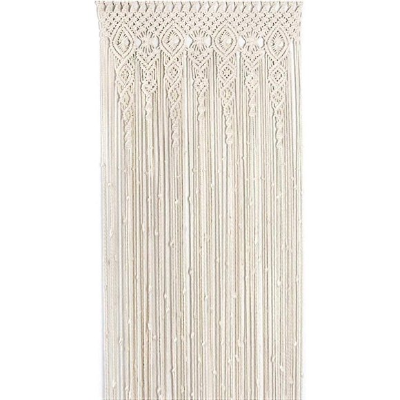 Large Handmade Macrame Cotton Wall Hanging Tapestry For Wedding Backdrop, Indoor/outdoor Curtain - 90*180cm