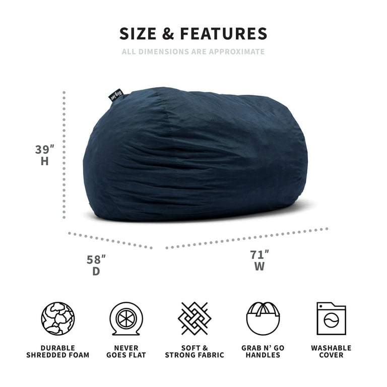Bean bag size for 6 feet sale
