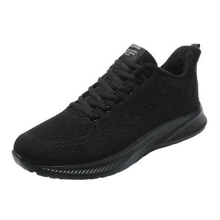 

WEAIXIMIUNG House Shoes for Men Mens Shoes Large Size Casual Laace up Solid Color Casual Fashion Simple Shoes Cotton Sport Shoes