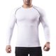 thumbnail image 1 of Blusas y camisas de manga larga con cuello redondo para hombre, estilo casual, de color liso, para correr, fitness, de poliéster., 1 of 7