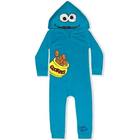 Sesame Street Boy's Hooded Coverall creeper