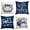 Blue, variant on Sm:)e Blesse Sunflower Scarecrow Pumpkin Fall Throw Pillow Cover 18x18 Inch Set of 4, Autumn Decorative Outdoor Cushion Cover for Sofa Couch