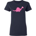 thumbnail image 3 of Inktastic Pink Dinosaur Women's T-Shirt, 3 of 5