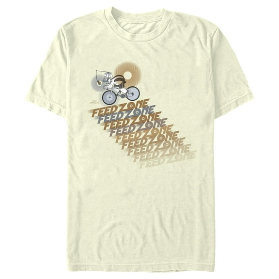 Men's The Simpsons Homer Donut Feed Zone Graphic Tee Beige Small