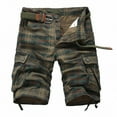 thumbnail image 3 of Cllios Men's Cargo Shorts Below the Knee Summer Classic Workout Shorts Stretch Travel Gym Shorts with Multi Pockets, 3 of 8