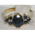 thumbnail image 4 of LBG 10k Yellow Gold Natural Sapphire Womens Anniversary Ring - Size 10.5, 4 of 4