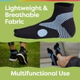 thumbnail image 3 of ZenToes Bunion Relief Socks with Big Toe Separator, Unisex, Medium, Blue and Black, 1 Pair, 3 of 7