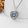 thumbnail image 4 of Personalized Heart Urn Locket Necklace for Ashes and Pictures 925 Sterling Silver Customized Locket Cremation Necklace for Ashes Memorial Keepsake Jewelry for Women, 4 of 7