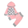 thumbnail image 1 of Conjuntos de ropa para recién nacidos de niñas bebés Sudadera con capucha rosa de manga larga Tops Pantalones Traje XBTCLXEBCO Rosa, 12-18 meses, 1 of 6