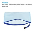 thumbnail image 3 of Uxcell B5 File Document Pockets Bill Pouch Mesh Zipper Bags, Blue 3 Pack, 3 of 5