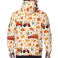 thumbnail image 5 of Hoodies for Men - Pumpkins On Red Car And Tractor Long Sleeve Comfrt Men'S Fashion Hoodies & Sweatshirts, Sweatshirts for Men Hoodies Pullover Clothing Clothes with Pouch, 5 of 7