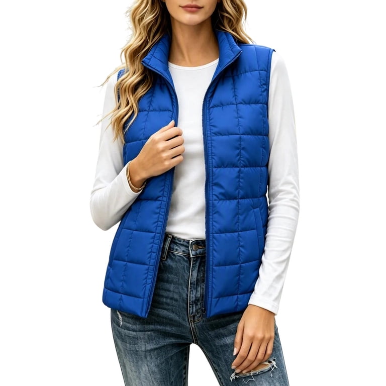 TARIENDY Puffer Vest Women Zip Up Quilted Warm Winter Jacket ...