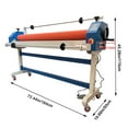 thumbnail image 2 of 63 inch Electric/Manual Cold Laminating Machine Wide Format Cold Roll Laminator with Film Release Rod, 2 of 9