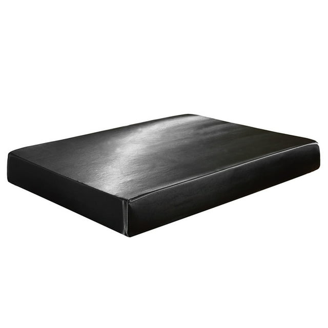 Drap-housse Soigneusement Conçu en polyester Doux et Soyeux, Couette Soyeuse, Drap-Housse Extensible (Format Double, Noir)