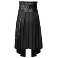 thumbnail image 6 of JXMVOJ Mens Scottish Kilts Vintage Gothic Pleated Skirt Vintage Scotland Plaid Skirt Classic Retro Steampunk Utility Skirt, 6 of 9
