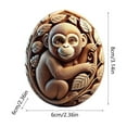 thumbnail image 3 of Exquisite Carved Resin Easter Eggs, Animal Pattern Decorative Eggs, Handcrafted Easter Gift Ideas, Perfect Holiday Decorative Items for Home Table Display, D, 1pc, 3 of 6