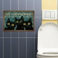 thumbnail image 5 of 1pc Toilet Black Cat Metal Tin Signs Are You Pooping Retro Metal Poster Bathroom Funny Vintage Wall Art Decor Funny Cat Bathroom Tin Signs for Toilet Home Wall Decor Plaque Sign, 5 of 7
