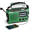 thumbnail image 1 of Radio de emergencia Kaito KA500GRN con alimentación AM/FM/SW de 5 vías, color verde, 1 of 7