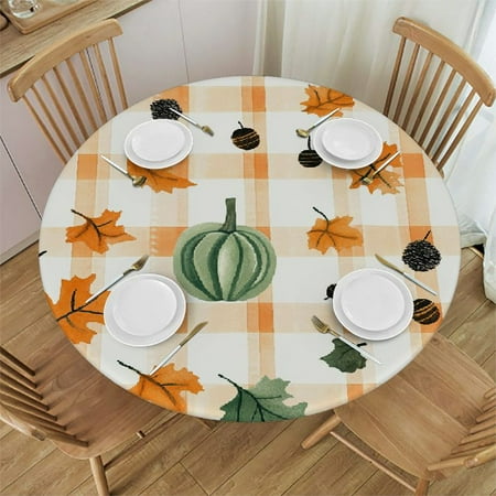 

Shadudu Fpo1ffdh Round Tablecloth 100% Polyester Great for Home Kitchen Parties Holiday Dinner Seasonal Decor Gift Idea 38 -42