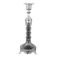 thumbnail image 4 of CoudarTitie Candlestick Holder Candle Stand Candleholder Metal and Glass Modern Retro Design Silver, 4 of 9