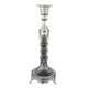 thumbnail image 4 of Candelabro Portavelas Cónico Diseño Vintage Metal y Vidrio Decorativo Plata, 4 of 9
