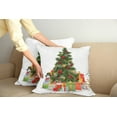 thumbnail image 2 of Ambesonne Christmas Throw Pillow Cover 2 Pack, Christmas Tree Style, 20", Red Green Yellow, 2 of 7