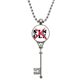 thumbnail image 1 of Negar la soltería Colgante Collar Vintage Llavero Plata Joyas Unbranded M, 1 of 3