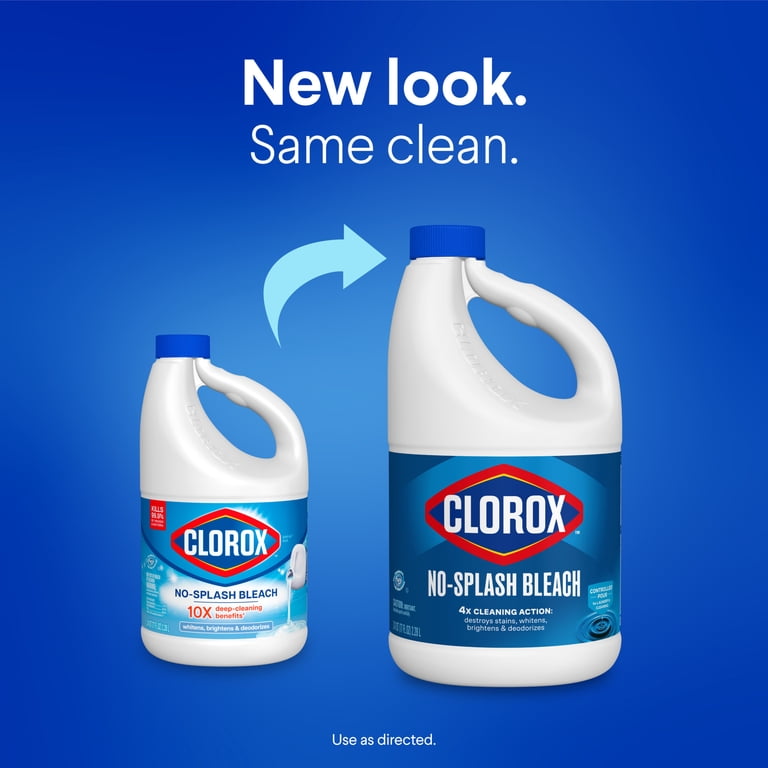 Clorox No Splash Bleach, 77 fl oz, multi-surface cleaner - Walmart.com
