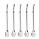 thumbnail image 1 of 5Pcs Stainless Steel Straw Spoon Strainer Spoon Filtering Mixing Spoon, 1 of 4
