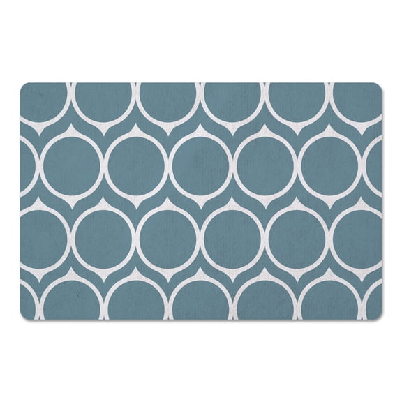 Creative Products Mid Mod Teal 27x18 Floor Mat
