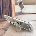 thumbnail image 3 of for iPhone 13 Pro Max Makeup Mirror Case for Women Girls Luxury Bling Glitter Rhinestone Cover with Shiny Crystal Diamond Ring Stand Holder Finger Grip Cute Girly Cases Silver, 3 of 10