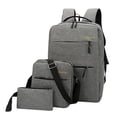 thumbnail image 2 of Mochila de negocios Zulema capacidad para hombre a prueba de puerto de carga USB Gris, 2 of 8