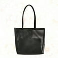 thumbnail image 4 of Tote Bag Black Portable Tote Bag Mesh Hollow Out Shoulder Bag Multifunctional Fashionable Pouch Beach Bag with Small Cosmetic Bag for Lady Girls, 4 of 6
